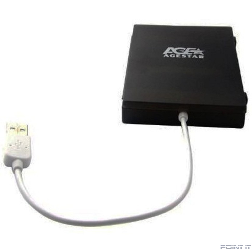 AgeStar SUBCP1 (BLACK) Корпус Black / Пластик / USB 2.0 / SATA Внешний бокс HDD/SSD 2.5 