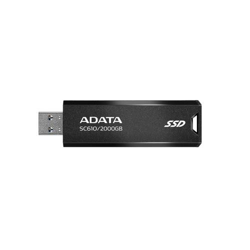 SSD внешний жесткий диск 2TB USB 3.2 BLACK SC610-2000G-CBK/RD ADATA