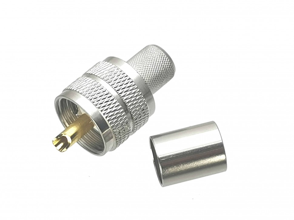 ВЧ-разъём UHF(male) PL259 обжимной под кабель 8D-FB