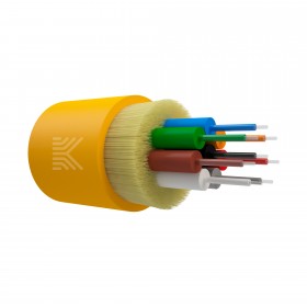 КОСТРОМАКАБЕЛЬ КОС-ДН-В-8хG.652.D-нг(А)-HF  Оптический кабель дистрибьюшн распределительный, G.652.D, 8 волокна,нг(А)-HF, жёлтый