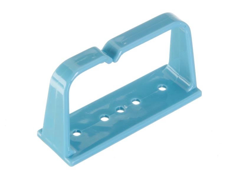 Кабельный органайзер кольцевой, 1 пластик. кольцо, синий 5шт