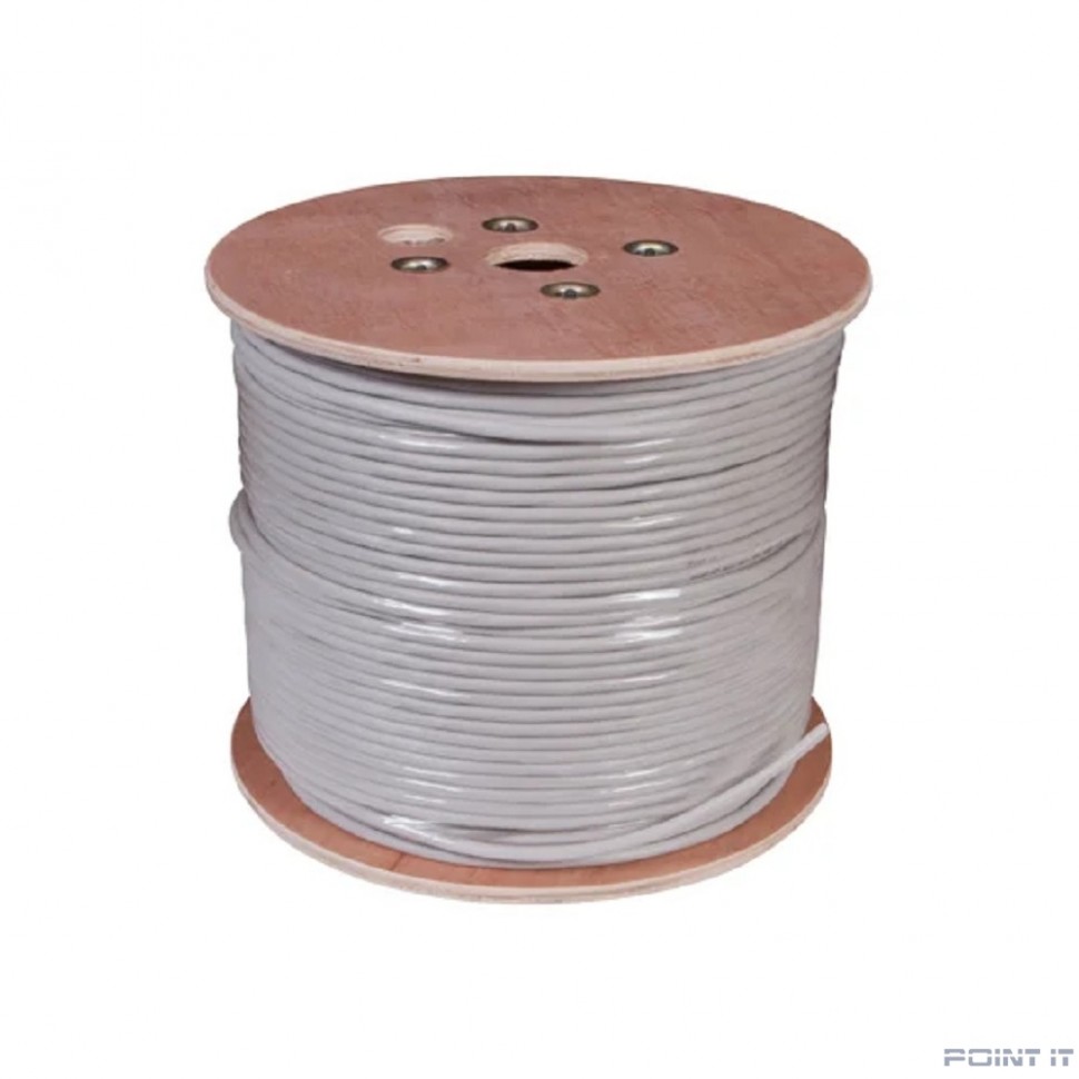 Rexant (01-1011-R) Кабель U/UTP, CAT 5е, PVC, 10x2x0,48мм, внутренний, серый, РФ