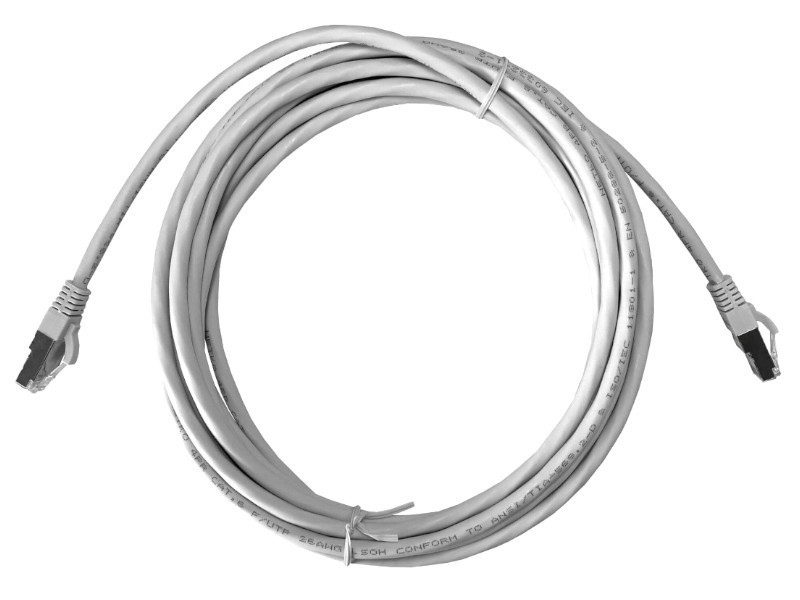 Патч-корд FTP4 cat.6, литой коннектор, серый, LSZH, NETKO Expert CKC