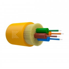 КОСТРОМАКАБЕЛЬ КОС-ДН-В-4хG.652.D-нг(А)-HF  Оптический кабель дистрибьюшн распределительный, G.652.D, 4 волокна,нг(А)-HF, жёлтый