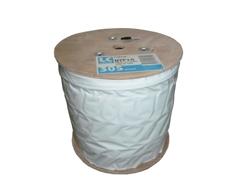 Кабель LC UTP10 cat.3, , 0,40мм, нг(А)-HF LSZH, серый 30м