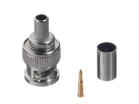 Коннектор BNC для RG-59, цинк/медь, для обжимного инструмента NETKO Optima 10 шт