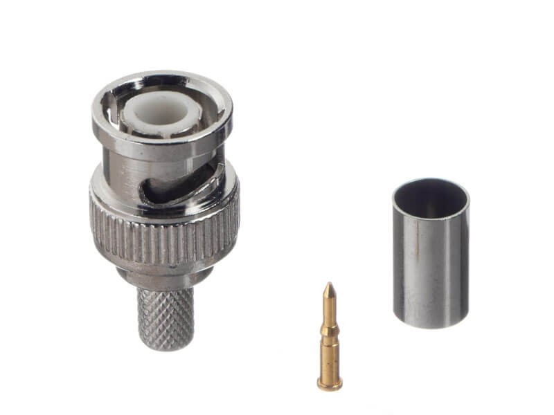 Коннектор BNC для RG-59, цинк/медь, для обжимного инструмента NETKO Optima 10 шт