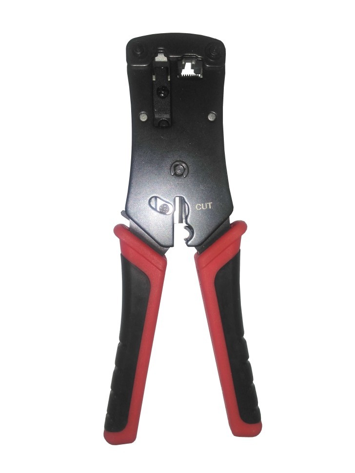 N-N468B Инструмент для обжима (кримпер) 8p8c(RJ-45), 6p6c(RJ-12), 6p4c(RJ-11), 4p4c, 4р2с параллельного действия, NETKO Optima