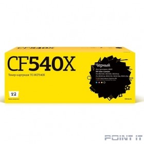 T2 CF540X Картридж для HP Color LaserJet Pro M254/M280/M281 (3200 стр.) чёрный, с чипом
