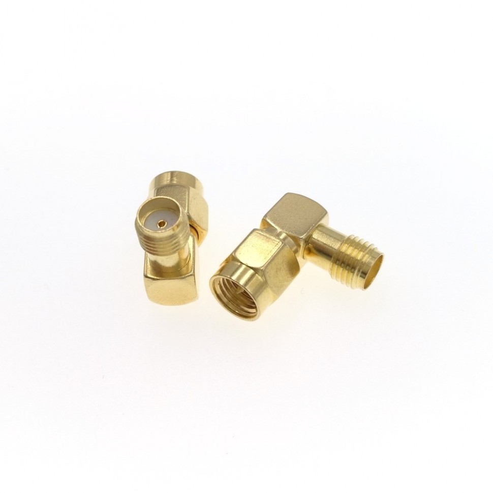 ВЧ-адаптер SMA(male)-SMA(female) угловой