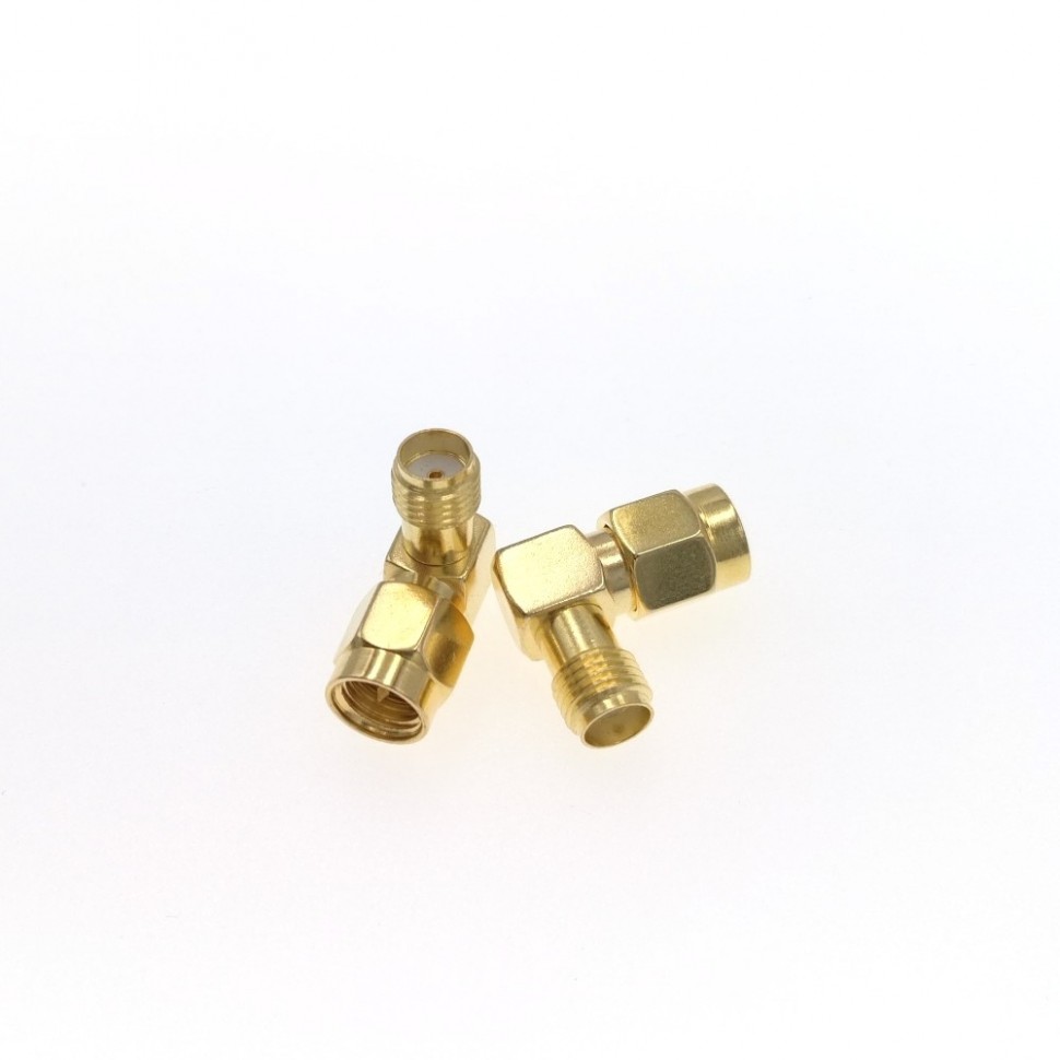 ВЧ-адаптер SMA(male)-SMA(female) угловой