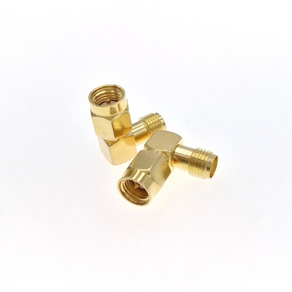 ВЧ-адаптер SMA(male)-SMA(female) угловой