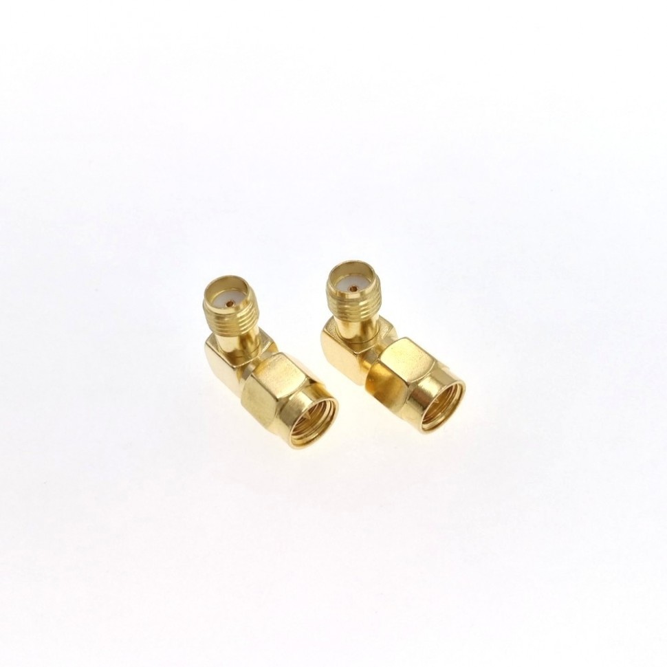 ВЧ-адаптер SMA(male)-SMA(female) угловой