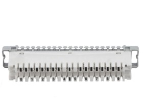 Плинт ТК размык., ABS, 10 пар, медь, нумерация (0-9), бело-серый NETKO Optima SB