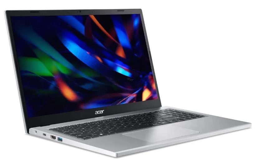 Ноутбук ACER Extensa EX215-33-C8MP 15.6" 1920x1080/Intel N100/RAM 8Гб/SSD 256Гб/Intel HD Graphics/ENG|RUS/DOS серебристый 1.7 кг NX.EH6CD.009