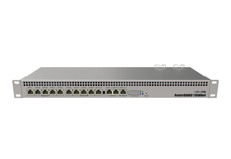 Маршрутизатор 10/100/1000M 13PORT RB1100AHX4 MIKROTIK