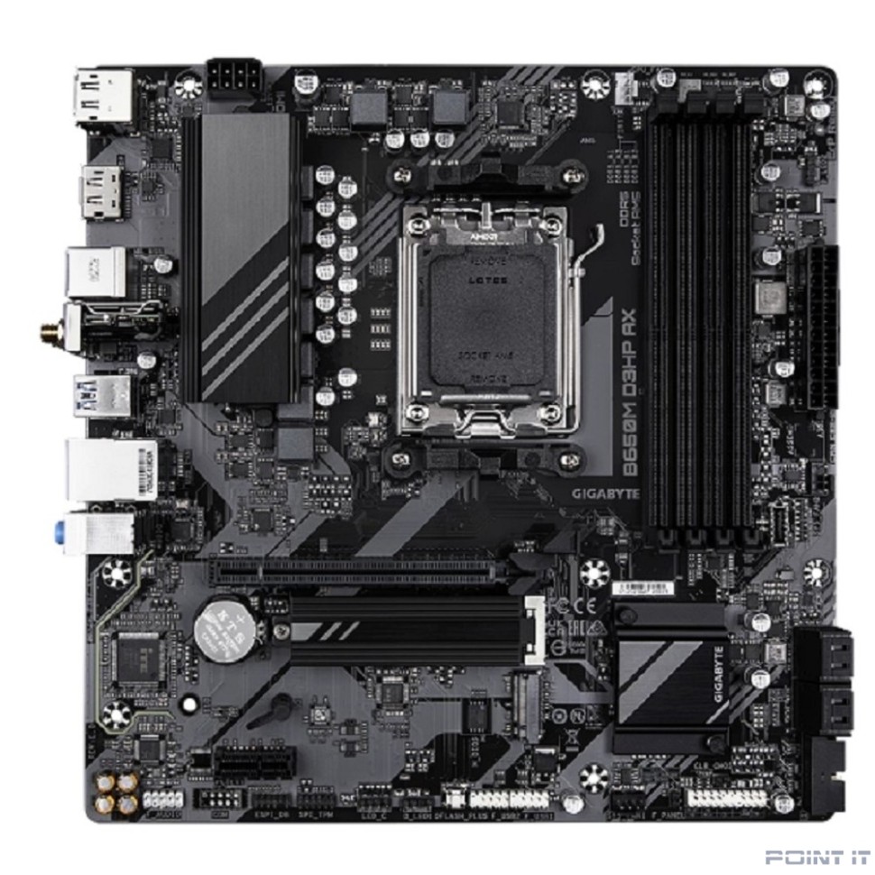 Gigabyte B650M D3HP AX {AM5 AMD B650 4xDDR5 mATX AC`97 8ch(7.1) 2.5Gg RAID+HDMI+DP}