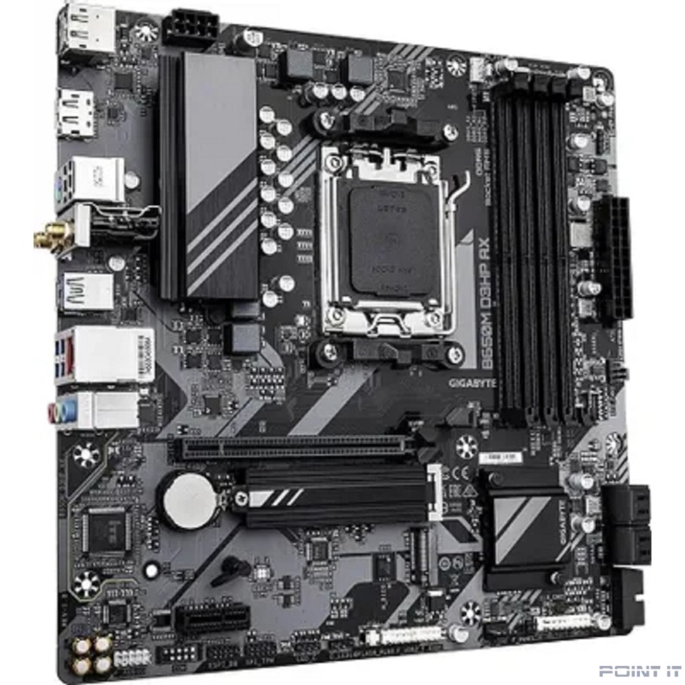 Gigabyte B650M D3HP AX {AM5 AMD B650 4xDDR5 mATX AC`97 8ch(7.1) 2.5Gg RAID+HDMI+DP}