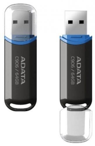 Флэш-накопитель USB2 64GB BLACK AC906-64G-RBK ADATA