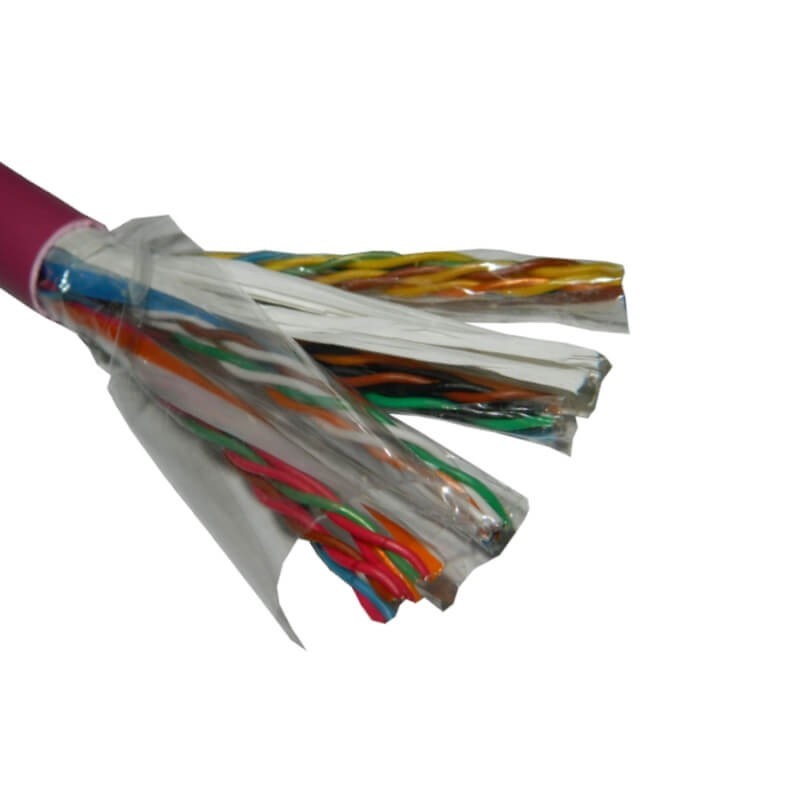 Кабель NETKO UTP16 cat.5e, , 0,5мм, нг(А)-HF FR-LSZH - малодымный, не содержащий галогенов, фиолетовый 200м