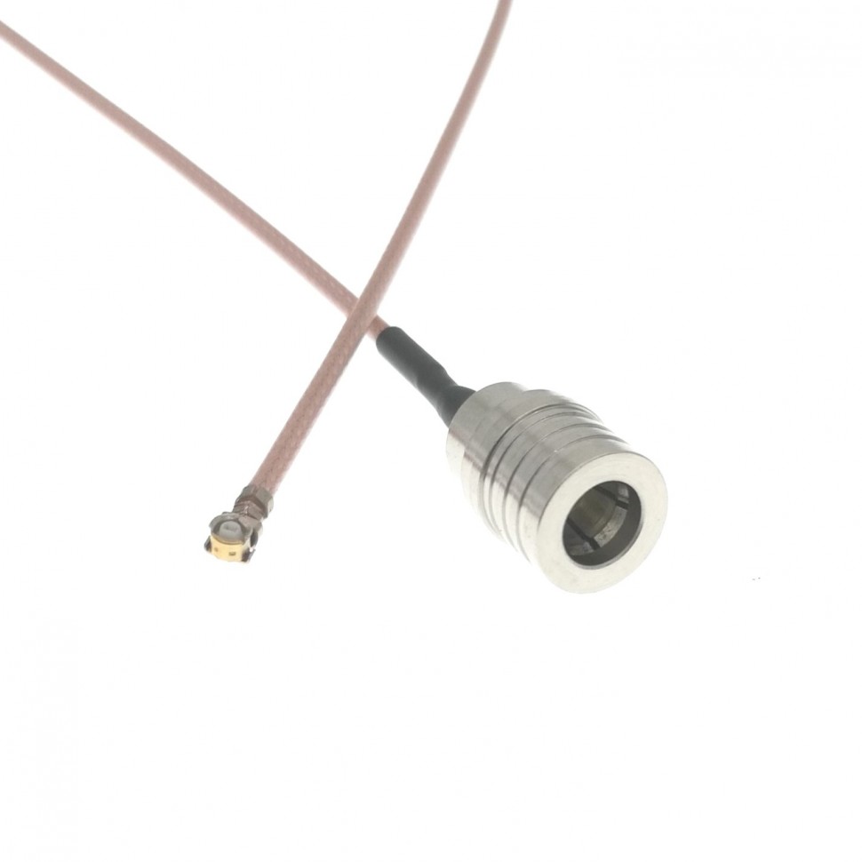 Адаптер для модема (пигтейл) U.fl(IPEX)-QMA(male) кабель RG178 15см.