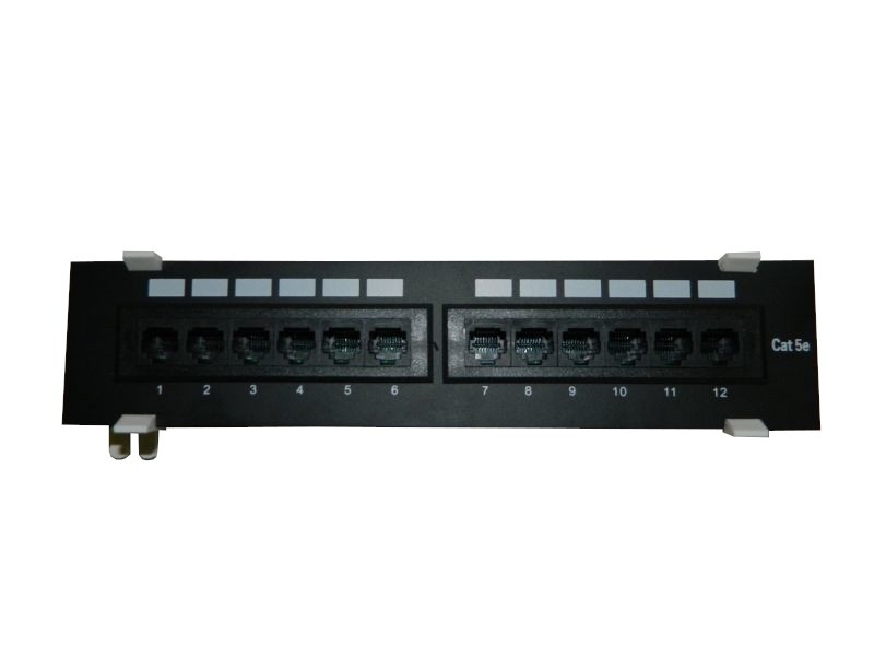 Патч-панель настенная MINI, UTP, 10, 12 портов RJ45, cat.5е, 1U, Dual Type, L