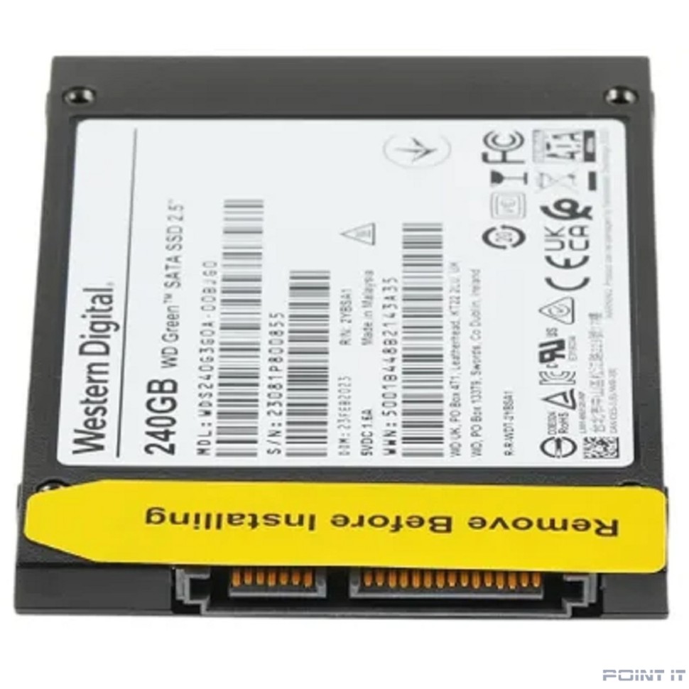 WD SSD GREEN 240Gb SATA3 2,5”/7мм WDS240G3G0A (аналог WDS240G2G0A), 1 year