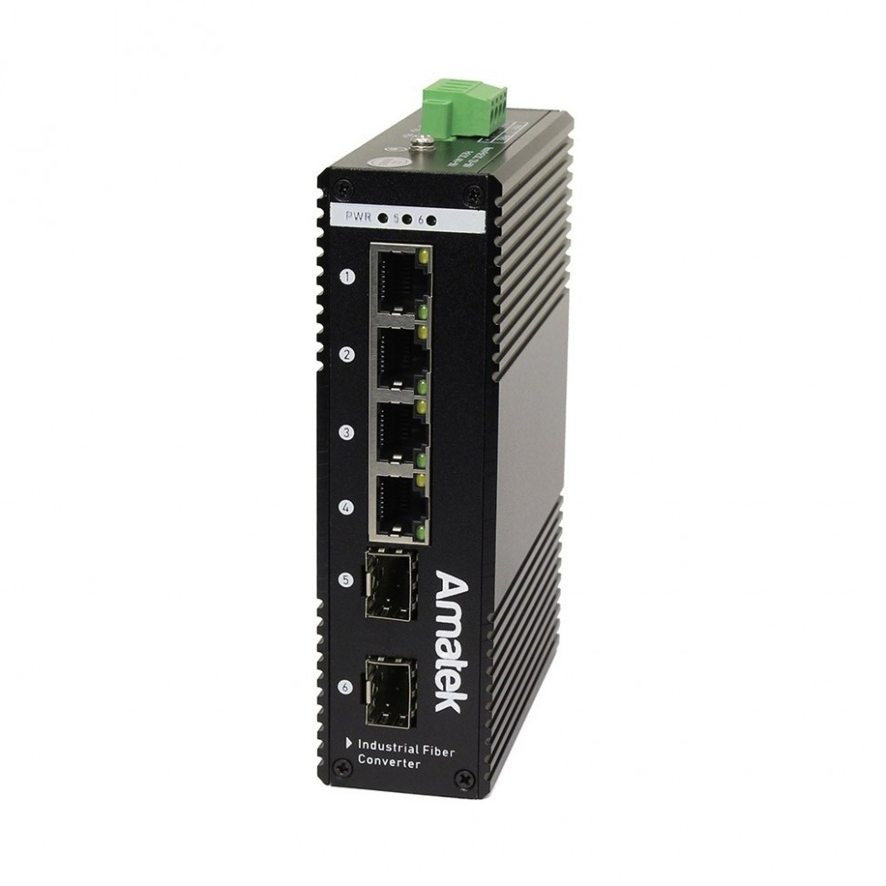 AN-SXG6P4A - промышленный 6-портовый гигабитный коммутатор с PoE до 120Вт