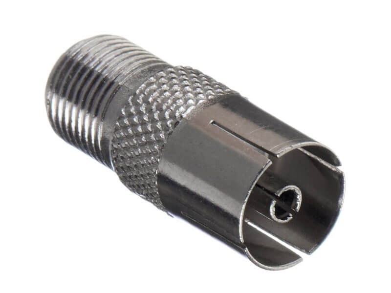 Переходник гнездо F - гнездо ТВ (цинк) (P108-59), NETKO Optima 20 шт