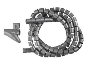 Органайзер  для проводов с инструментом для укладки, ID-20mm, 2м, пластик, серый NETKO Optima