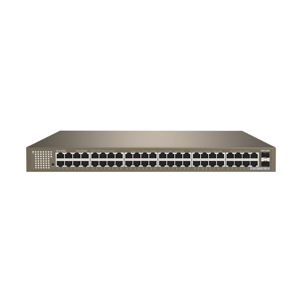 Коммутатор 48PORT 1000M 2SFP TEG1050F TENDA