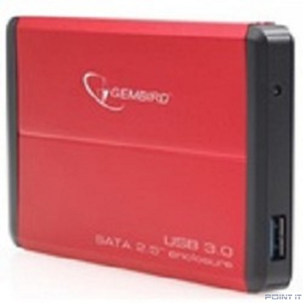 Gembird EE2-U3S-2-R Внешний корпус 2.5" Gembird EE2-U3S-2 ,  красный, USB 3.0, SATA
