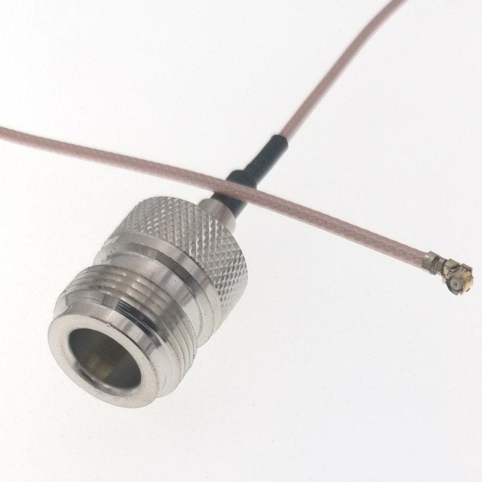 Адаптер для модема (пигтейл) U.fl(IPEX)-N(female) кабель RG178 30см.