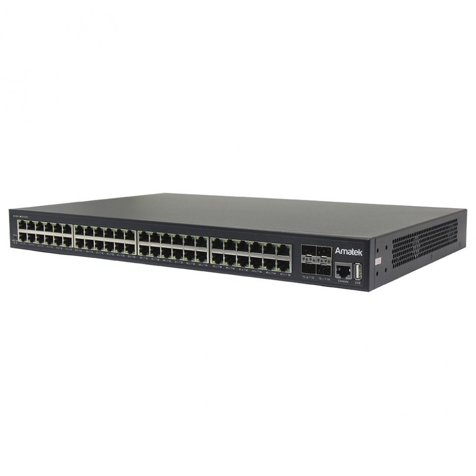 AN-SGM52P48 - 52-портовый 10 гигабитный управляемый L3 коммутатор с PoE до 800Вт