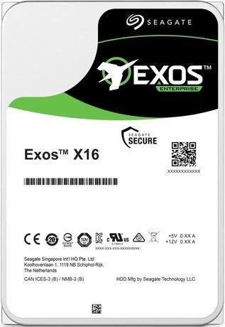 Жесткий диск SEAGATE Exos X 12Тб Наличие SAS 256 Мб 7200 об/мин Количество пластин/головок 6/12 3,5" Время наработки на отказ 2500000 ч. ST12000NM002G