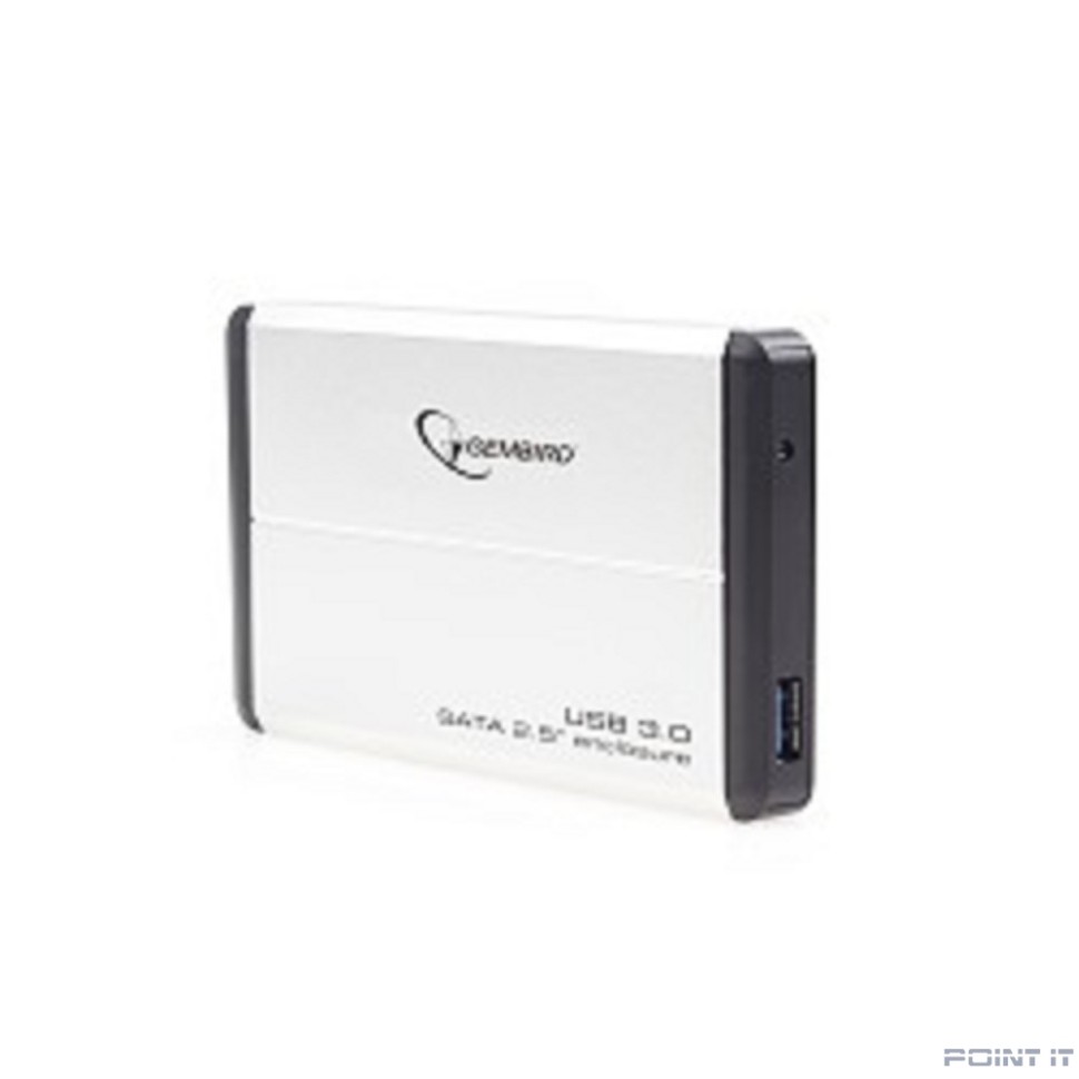 Gembird EE2-U3S-2-S Внешний корпус 2.5" Gembird EE2-U3S-2-S, серебро, USB 3.0, SATA, металл