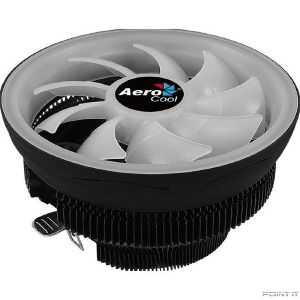 Cooler Aerocool Core Plus  ARGB {110W / ARGB / PWM / Intel 115*/775/1200/1700 AMD / Clip"}