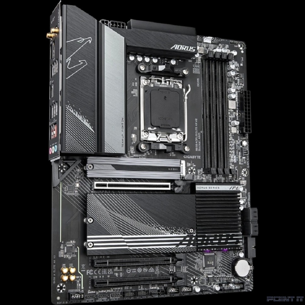 Gigabyte B650 AORUS ELITE AX V2 {SocketAM5 AMD B650 4xDDR5 ATX AC`97 8ch(7.1) 2.5Gg RAID+HDMI+DP}