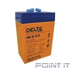 Delta HR 6-4.5 (4.5 А\ч, 6В) свинцово- кислотный аккумулятор  