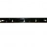 Кабельный органайзер 19", 1U, металлический, 5 пласт. колец, черный "J"