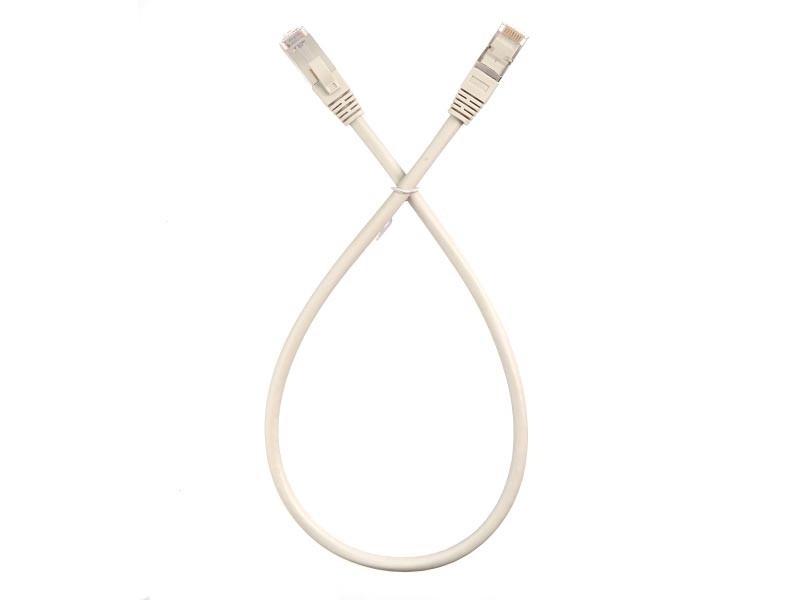 Патч-корд FTP4 cat.6, литой коннектор, серый, Netko CKC 10 шт