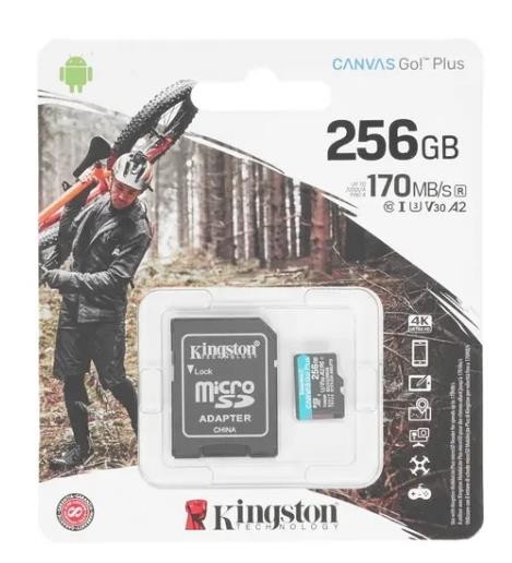 Карта памяти MICRO SDXC 256GB UHS-I W/ADAPTER SDCG3/256GB KINGSTON