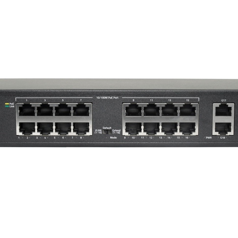 AN-S18P16 - 19-портовый 100/1000 Мбит/с коммутатор с POE до 300Вт