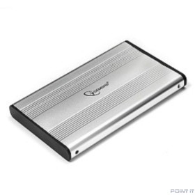 Gembird EE2-U2S-5-S Внешний корпус 2.5" Gembird EE2-U2S-5-S, серебро, USB 2.0, SATA, металл