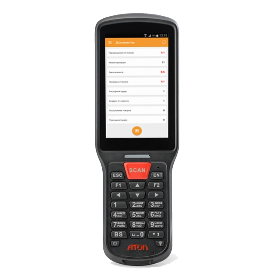 Мобильный терминал АТОЛ SMART.Lite (Android 7.0, 2D Imager, 4”, 2Гбх16Гб, Wi-Fi b/g/n, 5200 mAh, Bluetooth, БП)