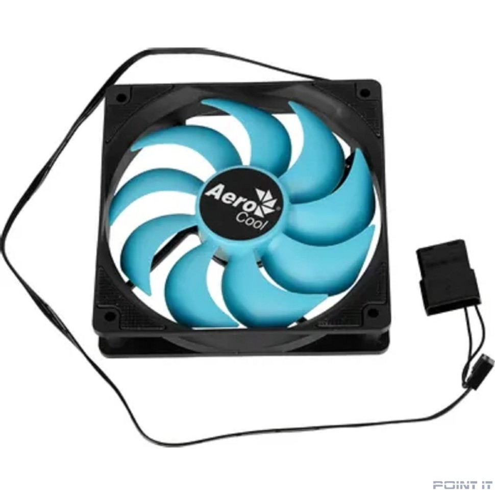 Fan Aerocool Motion 12 Plus / 120mm/ 3pin+Molex/ Black