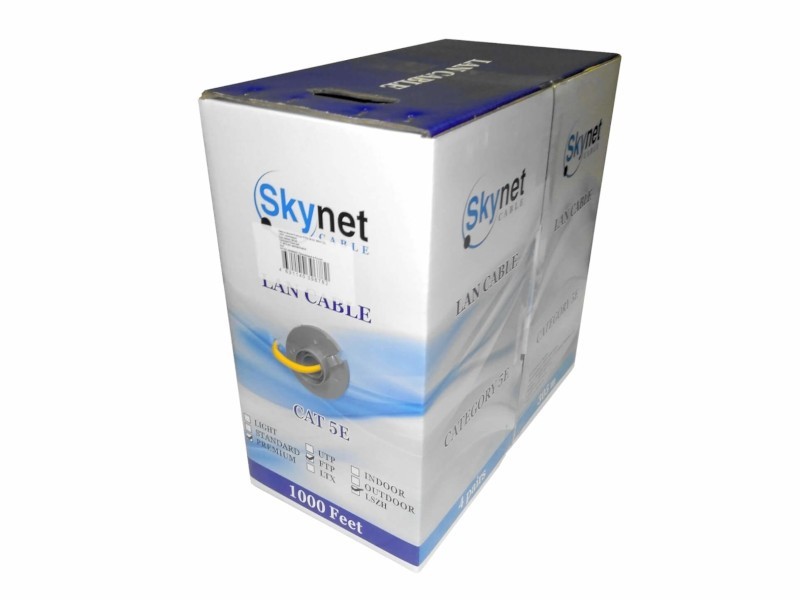 Кабель Skynet Premium FTP4 cat.5е, одножильный, Cu, нг(А)-LSZH, Проходит Fluke тест, оранжевый 3м