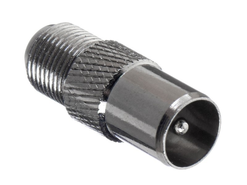 Переходник гнездо F - штекер TV (медь) (P108-52), NETKO Optima