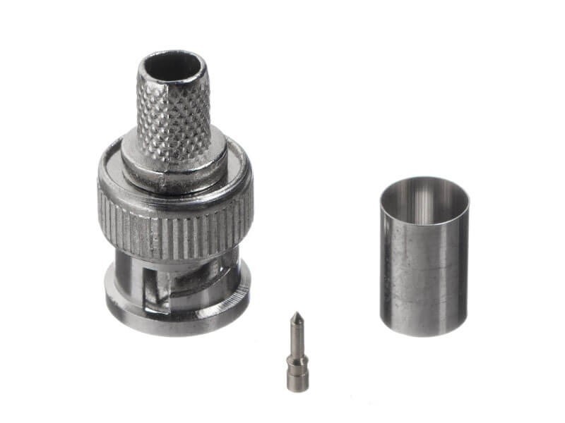 Коннектор BNC для RG-6/SAT-703, цинк/медь, для обжимного инструмента NETKO Optima 20 шт