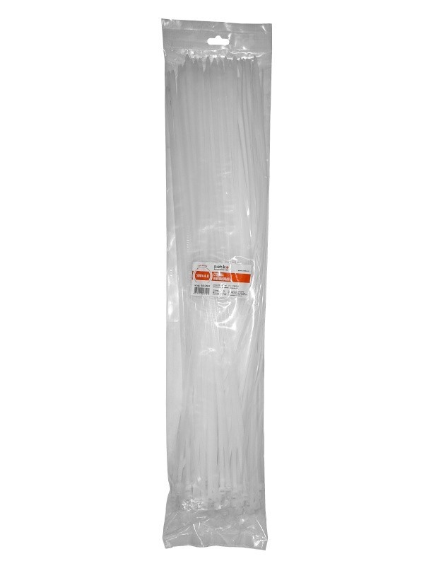 Стяжка нейлоновая 500*4,8 / 100 шт (белая), NETKO Optima SZ